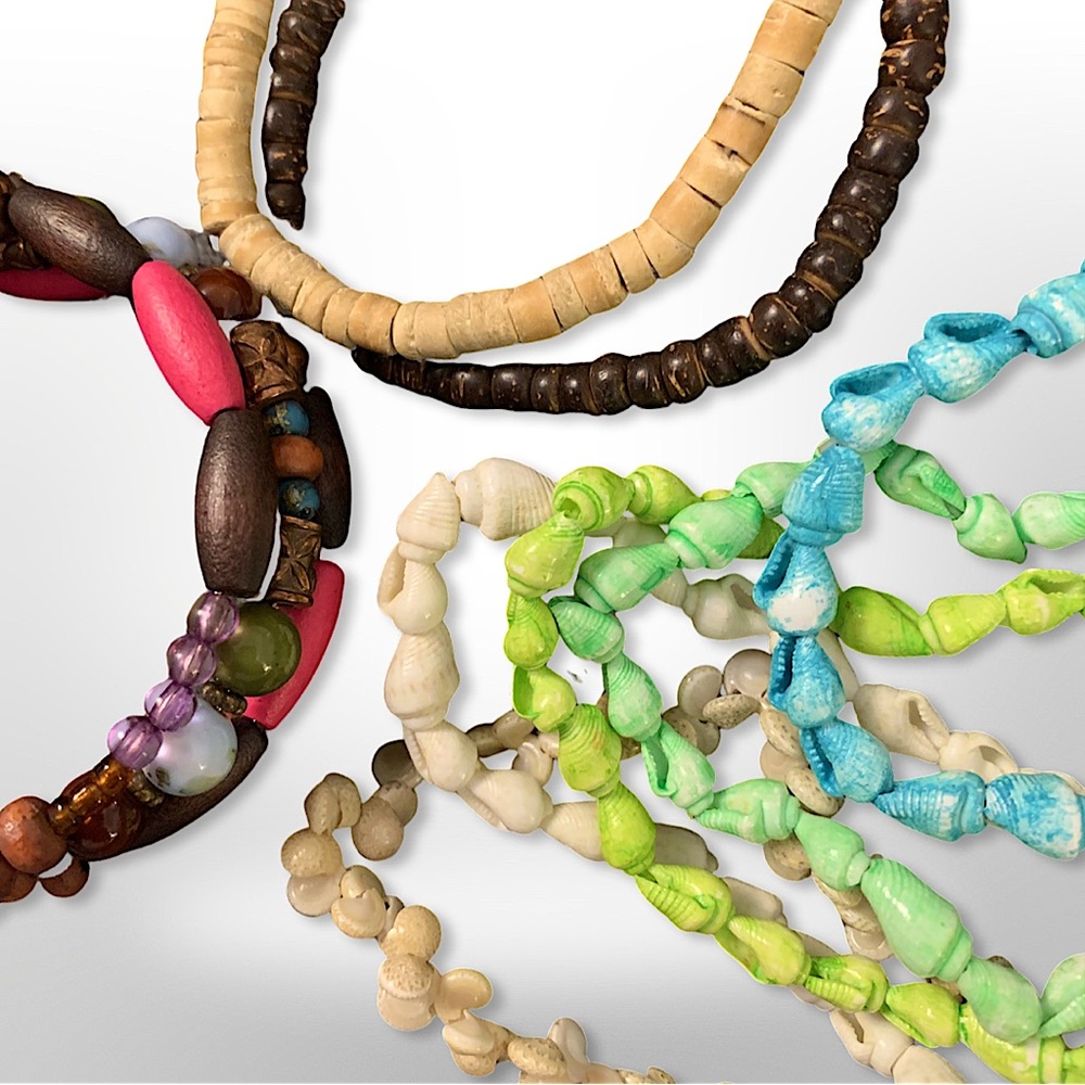 Shell & Wooden Bracelet Bunch - Picture 6 of 6